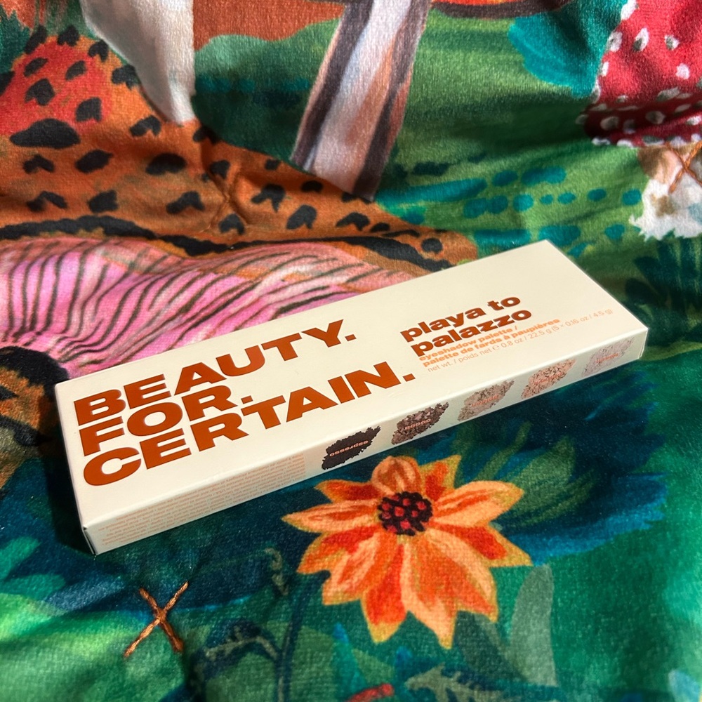 Brand New Sealed- Beauty For Certain Eyeshadow Palette Playa to Palazzo